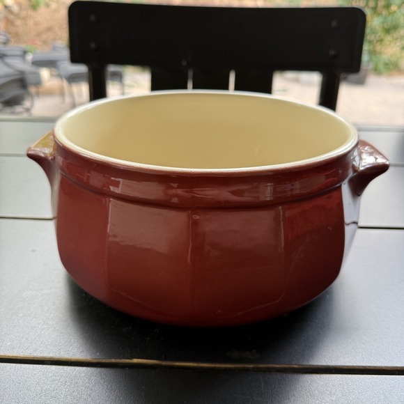 Emile Henry Williams Sonoma Bowl - Paprika Red France Dutch Oven Cooking Mixing - Picture 1 of 13